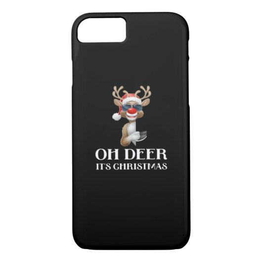 Oh Deer Its Christmas Reindeer Style  Case-Mate iPhone Hülle (Rückseite)
