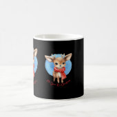 Oh Deer Its Christmas Retro Classic Design Kaffeetasse (Mittel)