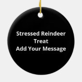 Oh Deer Its Christmas Stressed Reindeer With Sweet Keramik Ornament (Hinten)