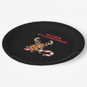 Oh Deer Its Christmas Stressed Reindeer With Sweet Pappteller (Schrägansicht)