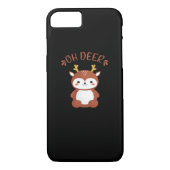 Oh Deer Kawaii Deer Playful Art Style Case-Mate iPhone Hülle (Rückseite)