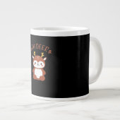 Oh Deer Kawaii Deer Playful Art Style Jumbo-Tasse (Vorderseite Rechts)