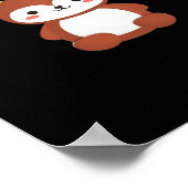 Oh Deer Kawaii Deer Playful Art Style  Poster (Ecke)