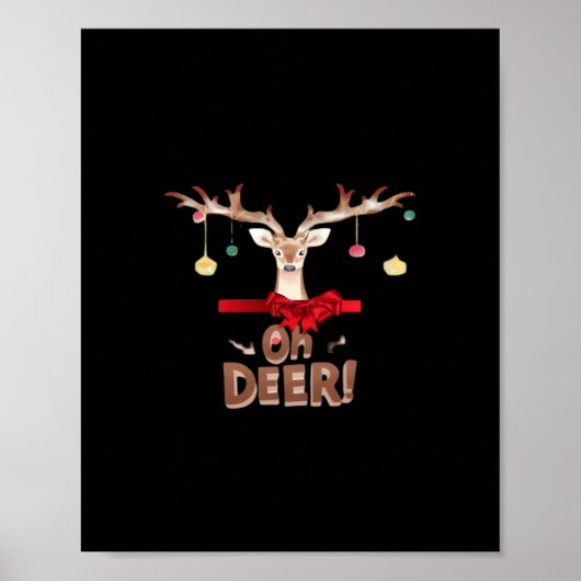 Oh Deer Klassischer Stil Poster (Vorne)