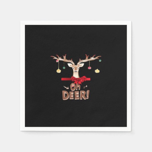 Oh Deer Klassischer Stil  Serviette (Vorderseite)