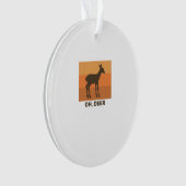 Oh Deer Klassisches Einfachdesign Ornament (Vorderseite)