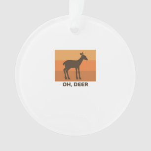 Oh Deer Klassisches Einfachdesign Ornament