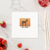 Oh Deer Klassisches Einfachdesign Serviette (Beispiel)