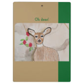 Oh Deer Klemmbrett (Rückseite)