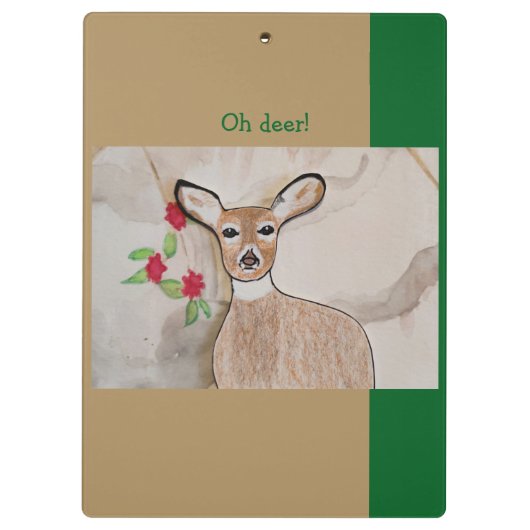 Oh Deer Klemmbrett (Rückseite)