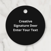 Oh Deer Kreative Signatur-Design Geschenkanhänger (Rückseite)