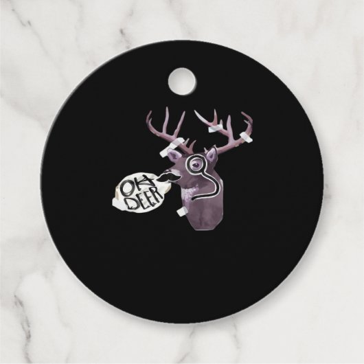 Oh Deer Kreative Signatur-Design Geschenkanhänger (Vorderseite)