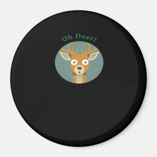 Oh Deer Kreativer Stil Magnet (Vorne)