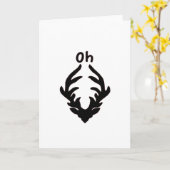 Oh Deer Künstlerischer Sauberer Stil Karte (Gelbe Blume)