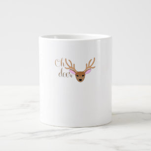 Oh Deer künstlerischer Stil Jumbo-Tasse