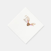 Oh Deer künstlerischer Stil Serviette (Ecke)