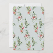 Oh Deer Mama & Fawn Floral Boy Babydusche Einladung (Rückseite)