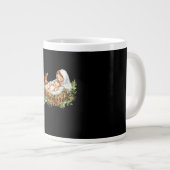 Oh Deer Mary Nativity Scene Christmas Jesus Jumbo-Tasse (Vorderseite Rechts)