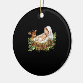 Oh Deer Mary Nativity Scene Christmas Jesus Keramik Ornament (Links)