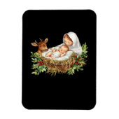 Oh Deer Mary Nativity Scene Christmas Jesus Magnet (Vertikal)