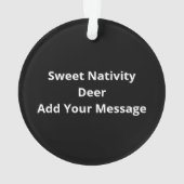 Oh Deer Mary Nativity Scene Christmas Jesus Ornament (Rückseite)