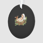 Oh Deer Mary Nativity Scene Christmas Jesus Ornament (Vorderseite)
