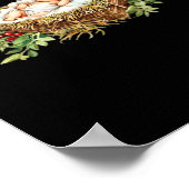 Oh Deer Mary Nativity Scene Christmas Jesus Poster (Ecke)