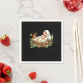 Oh Deer Mary Nativity Scene Christmas Jesus Serviette (Beispiel)