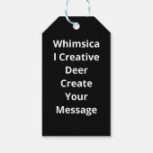 Oh Deer Me Whimsical Creative Design Geschenkanhänger (Rückseite)