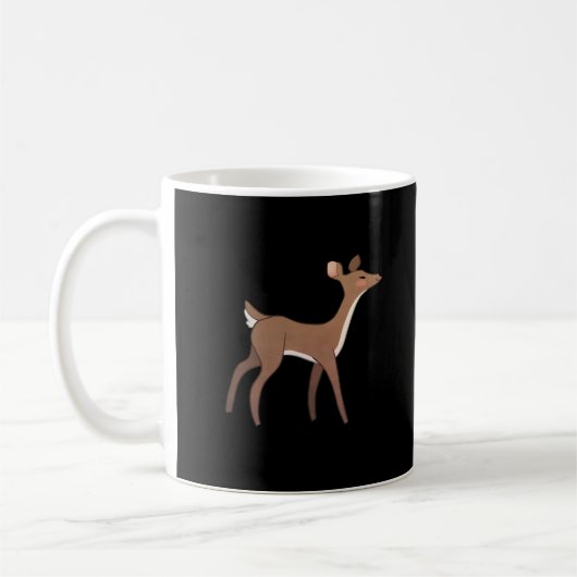 Oh Deer Me Whimsical Creative Design Kaffeetasse (Links)