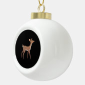 Oh Deer Me Whimsical Creative Design  Keramik Kugel-Ornament (Rechts)