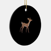 Oh Deer Me Whimsical Creative Design Keramik Ornament (Rechts)