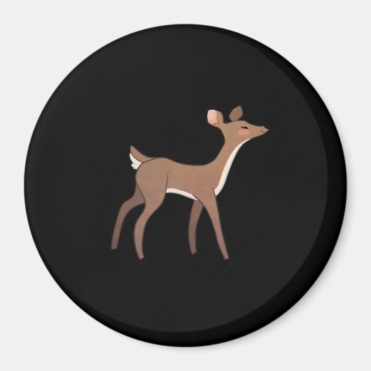 Oh Deer Me Whimsical Creative Design  Magnet (Vorne)
