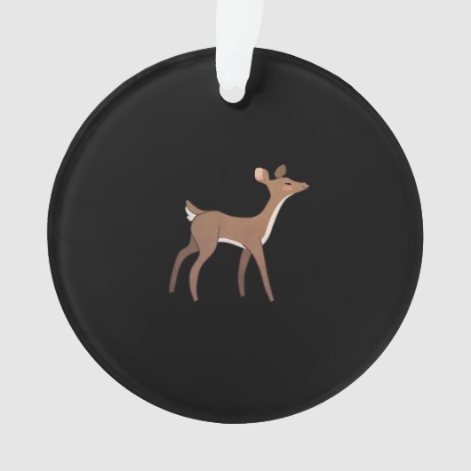 Oh Deer Me Whimsical Creative Design Ornament (Vorderseite)