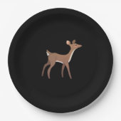 Oh Deer Me Whimsical Creative Design Pappteller (Vorderseite)