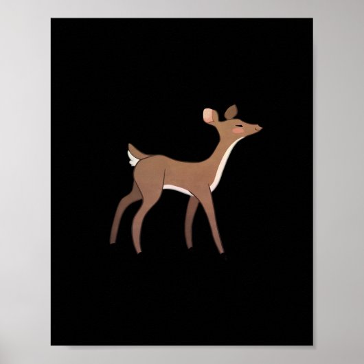 Oh Deer Me Whimsical Creative Design Poster (Vorne)
