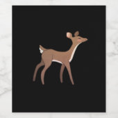 Oh Deer Me Whimsical Creative Design  Weinetikett (Einzelnes Label)
