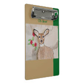Oh Deer Mini Klemmbrett (Schrägansicht)