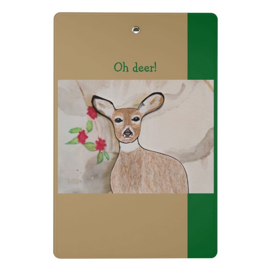 Oh Deer Mini Klemmbrett (Rückseite)