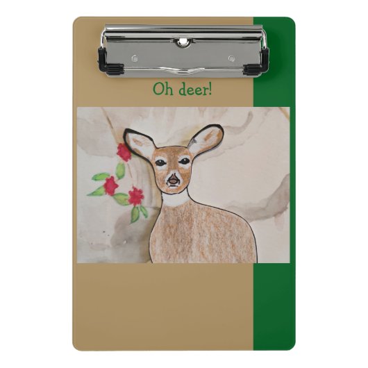 Oh Deer Mini Klemmbrett (Vorderseite)