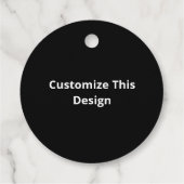 Oh Deer Minimal Aesthetic Geschenkanhänger (Rückseite)