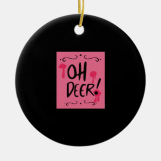 Oh Deer Minimal Aesthetic Keramik Ornament