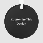 Oh Deer Minimal Aesthetic Ornament (Rückseite)