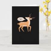 Oh Deer Minimal Clean AesthetiFolded Greeting Card Karte (Gelbe Blume)