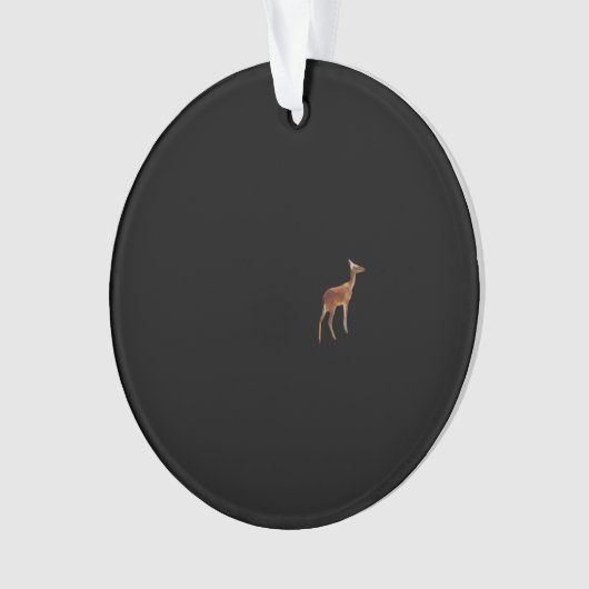 Oh Deer Minimal Design Acrylic Ornament (Vorderseite)