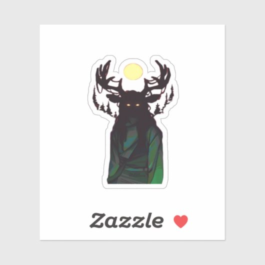 Oh Deer Minimal Design Aufkleber (Blatt)