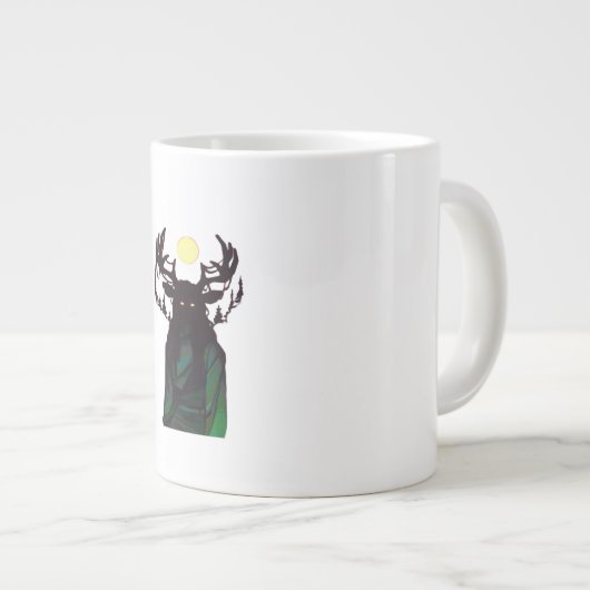 Oh Deer Minimal Design Jumbo-Tasse (Vorderseite Rechts)