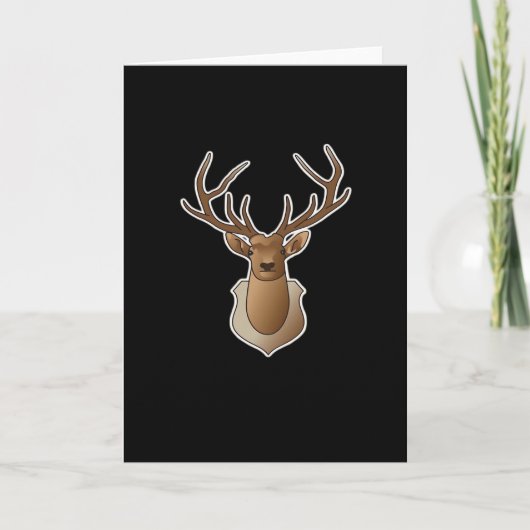 Oh Deer Minimal Design Karte (Vorderseite)