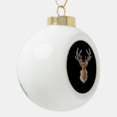 Oh Deer Minimal Design Keramik Kugel-Ornament (Links)