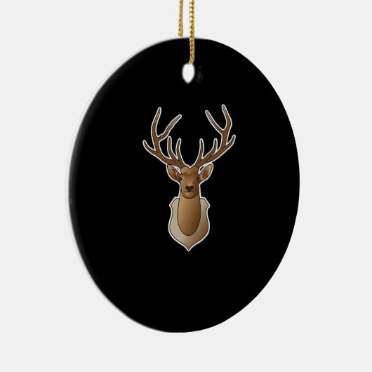 Oh Deer Minimal Design Keramik Ornament (Rechts)